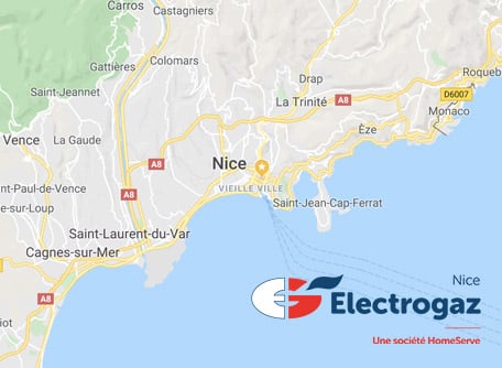 L'agence Electrogaz à Nice